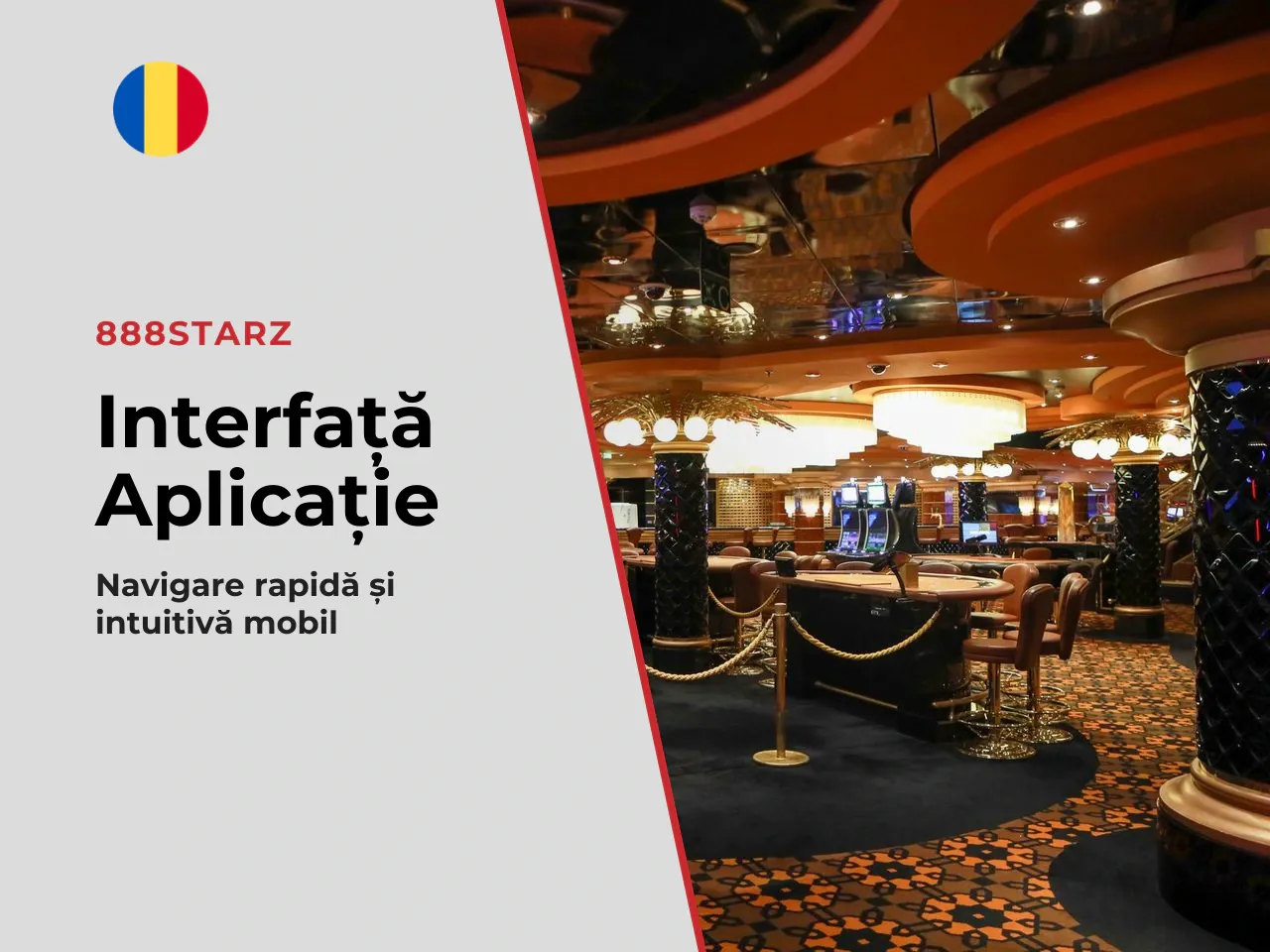 Interfața este structurată intuitiv, cu navigare